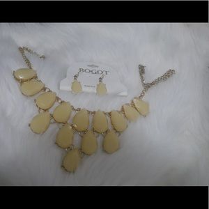 Necklace and earrings